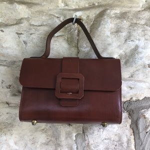 Vintage Brown Leather Mini Bag